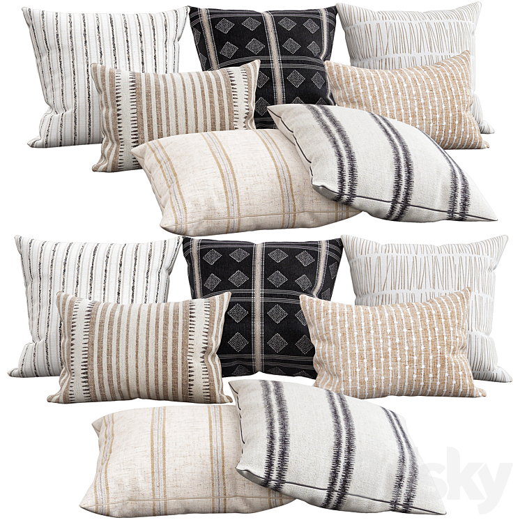 Decorative pillows 95 3DS Max Model - thumbnail 1