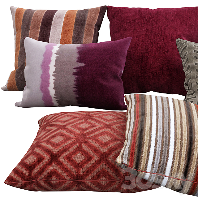 Decorative pillows 96 3DS Max Model - thumbnail 2