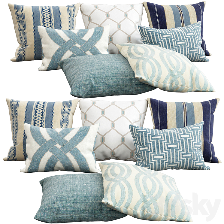 Decorative pillows 97 3DS Max - thumbnail 1