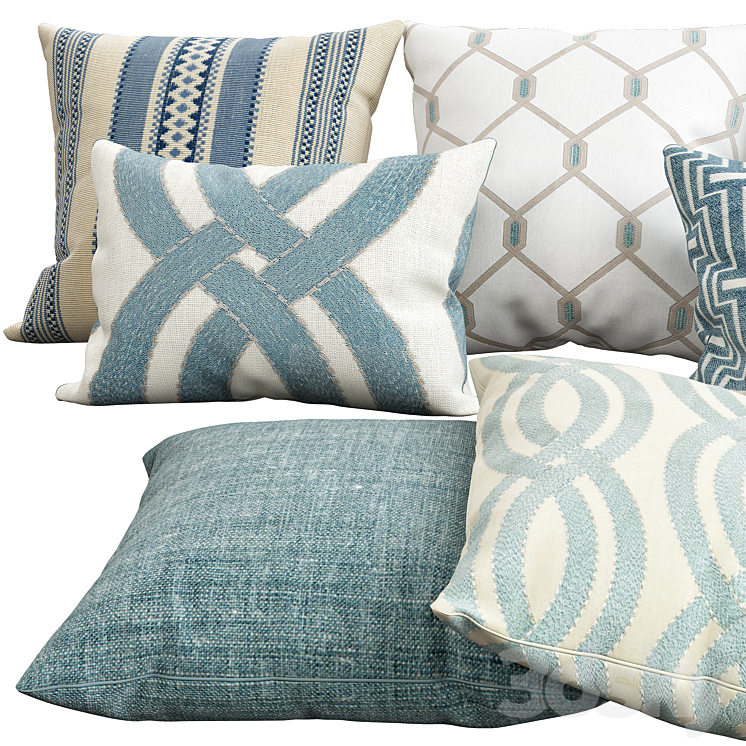 Decorative pillows 97 3DS Max - thumbnail 2