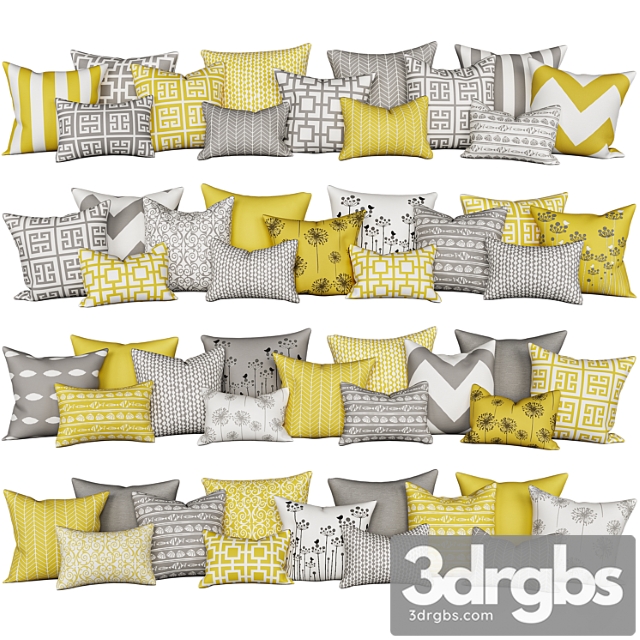 Decorative Pillows For Sofa By Accent Couch Toss 3dsmax Download - thumbnail 1