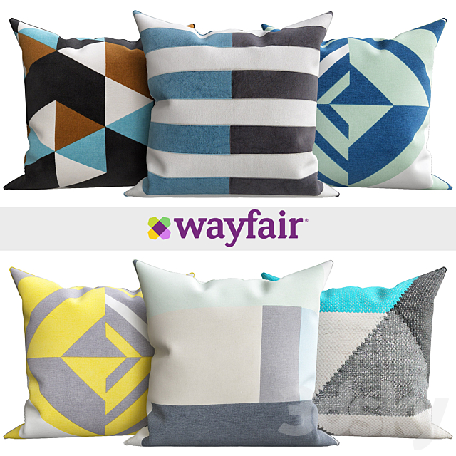 Decorative pillows from Wayfair shop 3ds Max - thumbnail 1