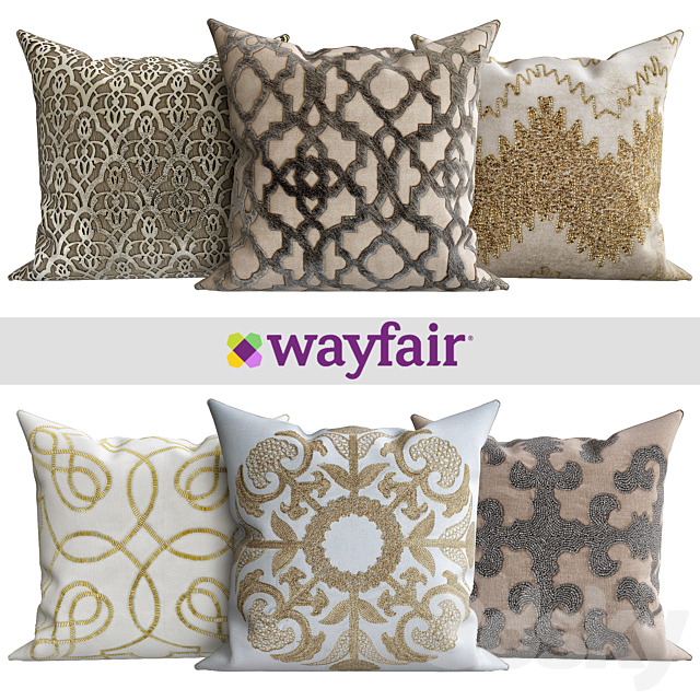 Decorative pillows from Wayfair shop 3ds Max - thumbnail 1