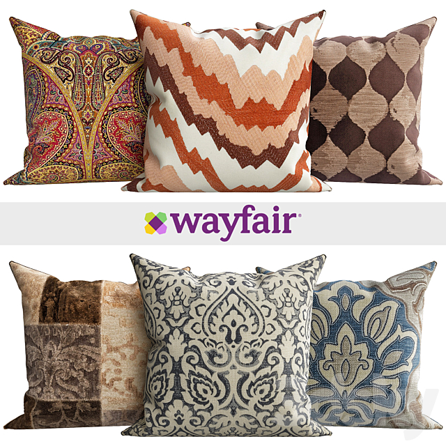 Decorative pillows from Wayfair shop 3ds Max - thumbnail 1