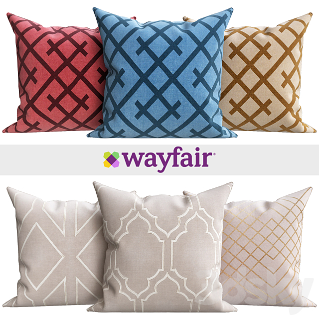 Decorative pillows from Wayfair shop 3ds Max - thumbnail 1