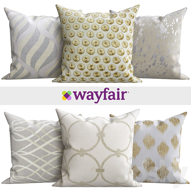 Decorative pillows from Wayfair shop 3DSMax File - thumbnail 1