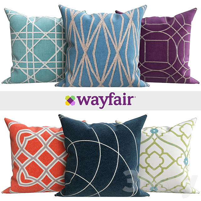 Decorative pillows from Wayfair shop 3DSMax File - thumbnail 1