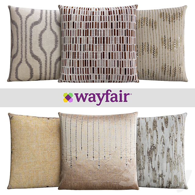 Decorative pillows from Wayfair shop 3DSMax File - thumbnail 1