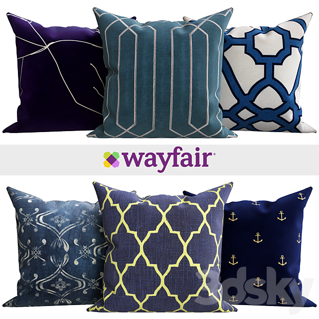 Decorative pillows from Wayfair shop 3DSMax File - thumbnail 1