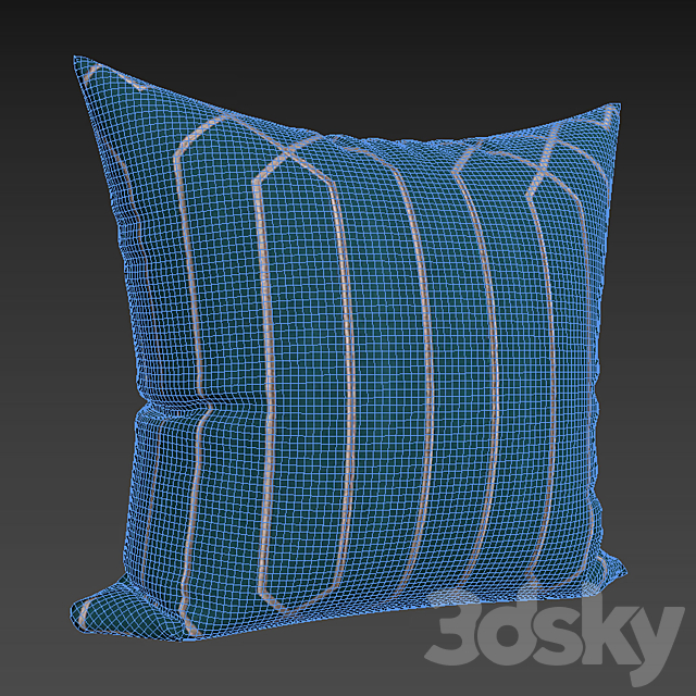 Decorative pillows Houzz set 083 3DSMax File - thumbnail 2