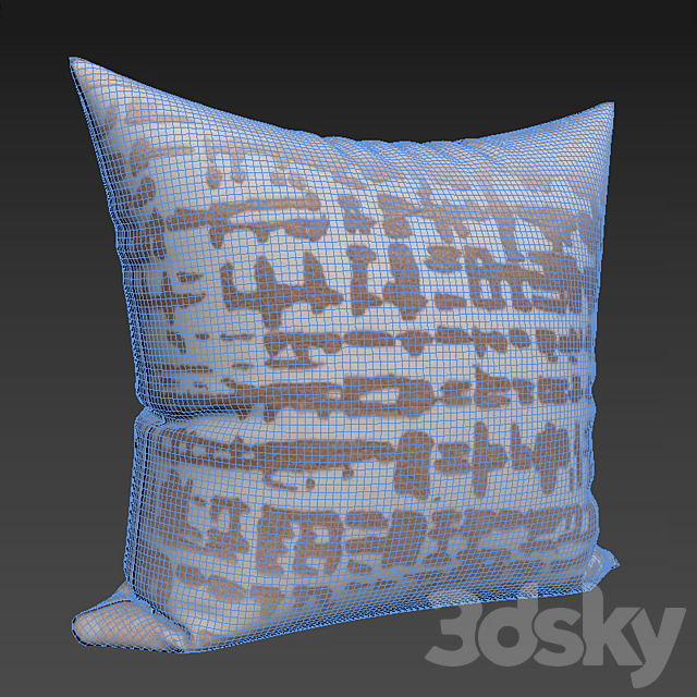 Decorative pillows Houzz Surya Hessian Linen set 063 3ds Max - thumbnail 2