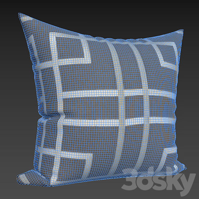 Decorative pillows Houzz. Surya Hessian Linen set 064 3DSMax File - thumbnail 2