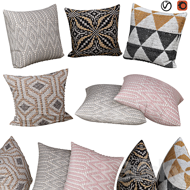 Decorative pillows | No. 066 3ds Max - thumbnail 1