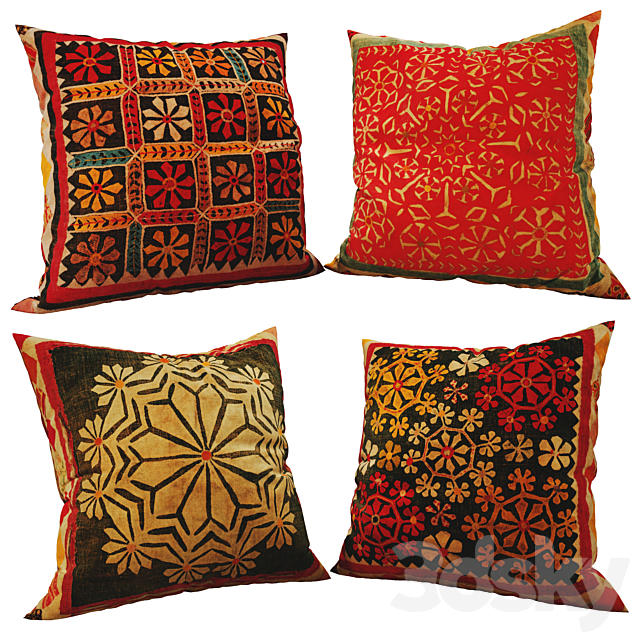 Decorative pillows set 179 3ds Max - thumbnail 1