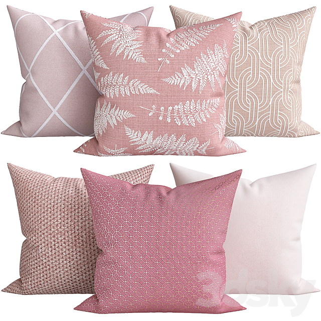 Decorative Pillows v003 3ds Max - thumbnail 1