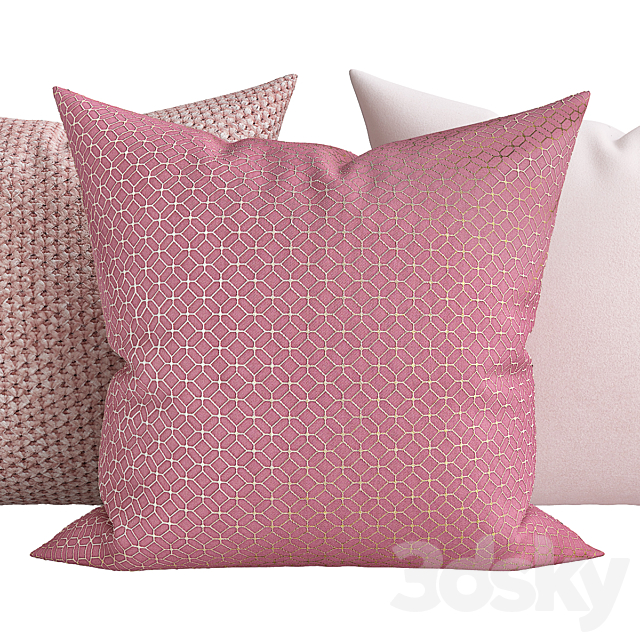 Decorative Pillows v003 3ds Max - thumbnail 3