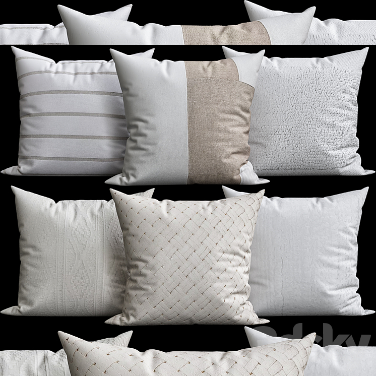 Decorative Pillows v011 3DS Max - thumbnail 1