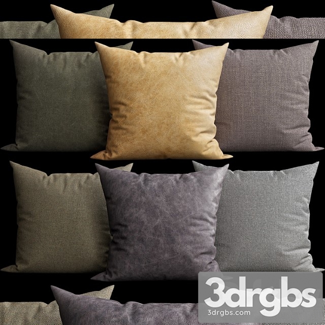 Decorative Pillows V014 3dsmax Download - thumbnail 1