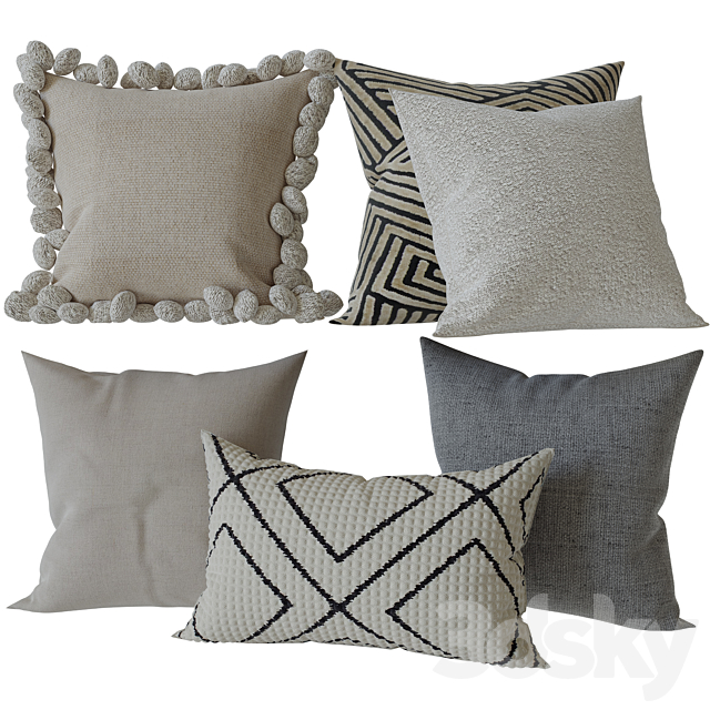 Decorative Set Pillow 11 3DSMax File - thumbnail 1