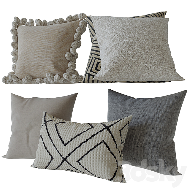 Decorative Set Pillow 11 3DSMax File - thumbnail 2