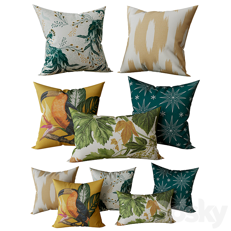 Decorative Set Pillow 17 3DS Max - thumbnail 1