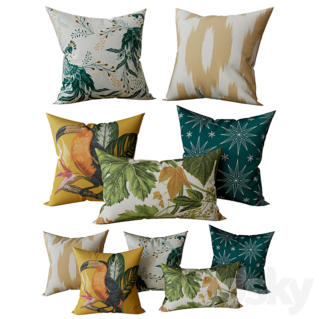 Decorative Set Pillow 17 3DSMax File - thumbnail 1