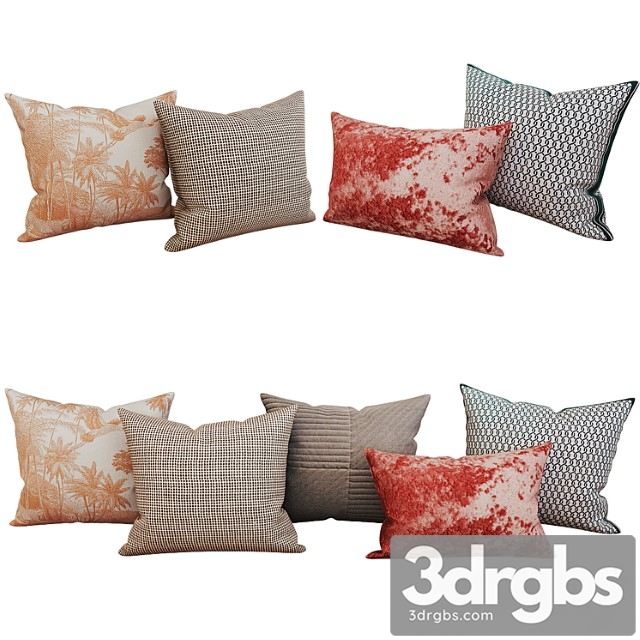 Decorative Set Pillow 31 3dsmax Download - thumbnail 1