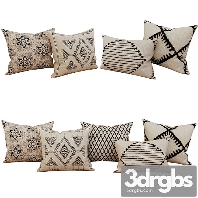 Decorative Set Pillow 38 3dsmax Download - thumbnail 1