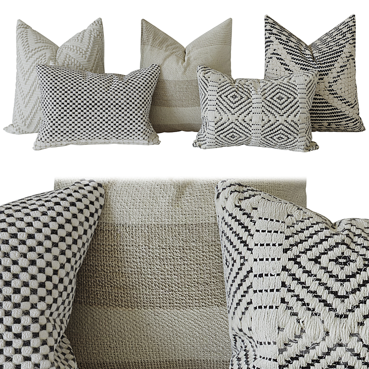 Decorative set pillow 3DS Max - thumbnail 1