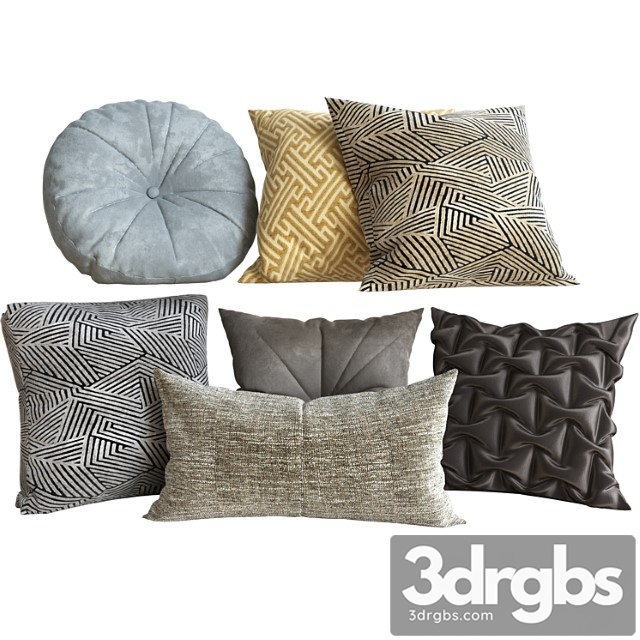 Decorative Set Pillow 5 3 3dsmax Download - thumbnail 1