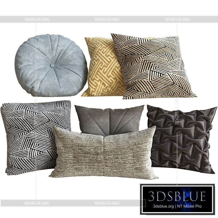 Decorative Set Pillow 5 3DS Max - thumbnail 3