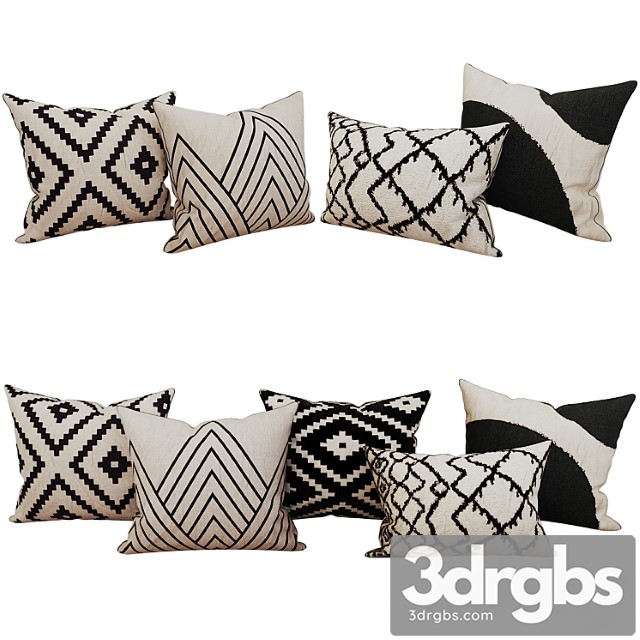 Decorative Set Pillow 8 3dsmax Download - thumbnail 1