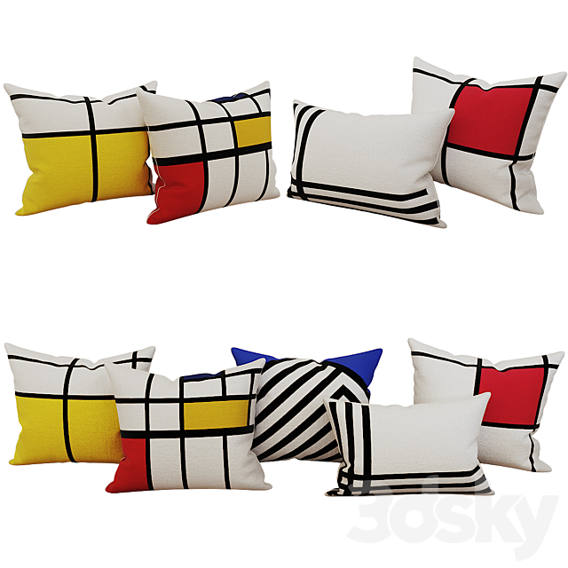 Decorative_set_pillow_12 3DSMax File - thumbnail 1