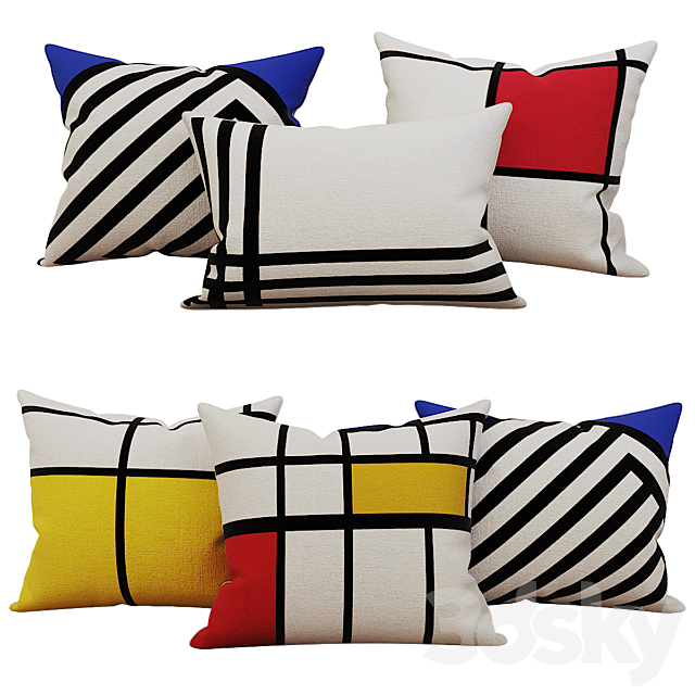 Decorative_set_pillow_12 3DSMax File - thumbnail 2