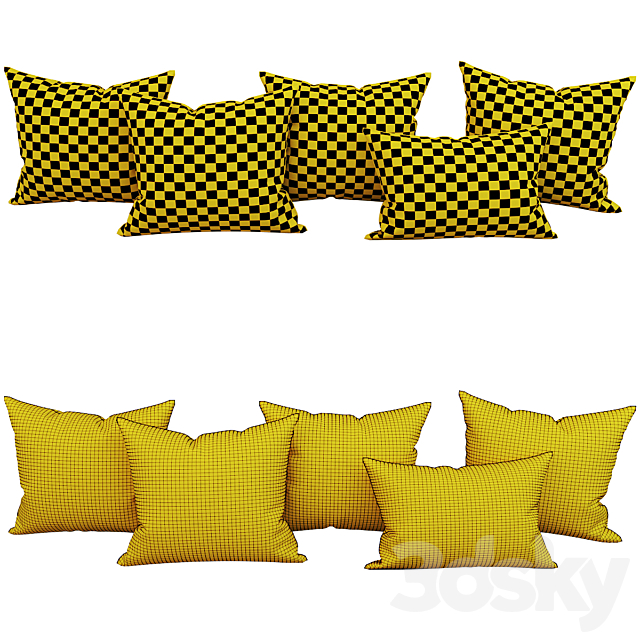 Decorative_set_pillow_12 3DSMax File - thumbnail 3