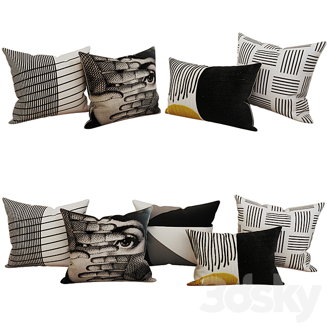 Decorative_set_pillow_14 3DSMax File - thumbnail 1