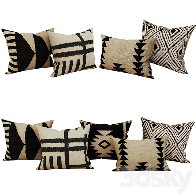 Decorative_set_pillow_17 3DSMax File - thumbnail 1