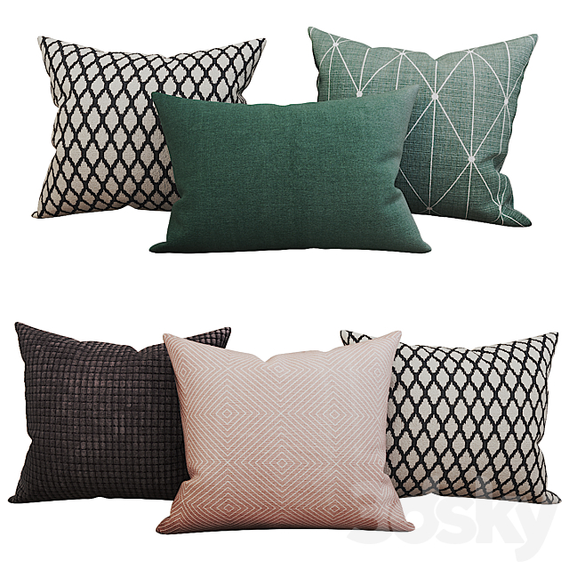 Decorative_set_pillow_29 3DS Max Model - thumbnail 2