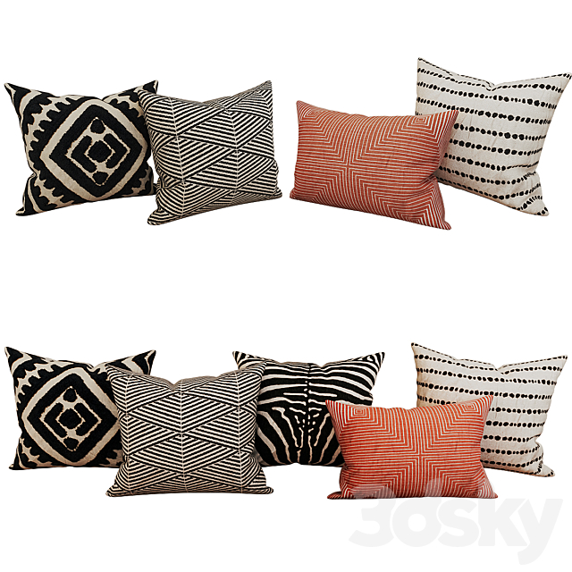 Decorative_set_pillow_41 3ds Max - thumbnail 1