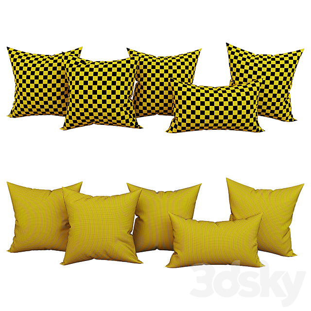 Decorative_set_pillow_48 3DS Max Model - thumbnail 3