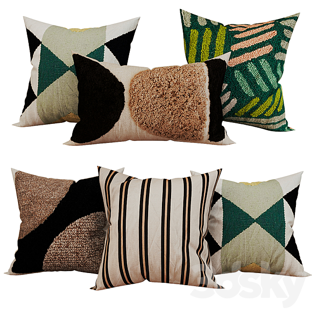 Decorative_set_pillow_50 3DS Max Model - thumbnail 2