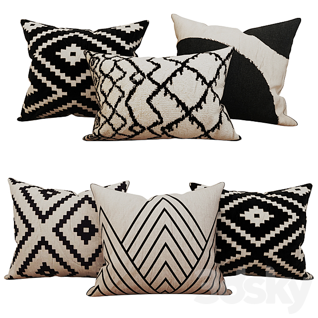 Decorative_set_pillow_8 3DS Max Model - thumbnail 2