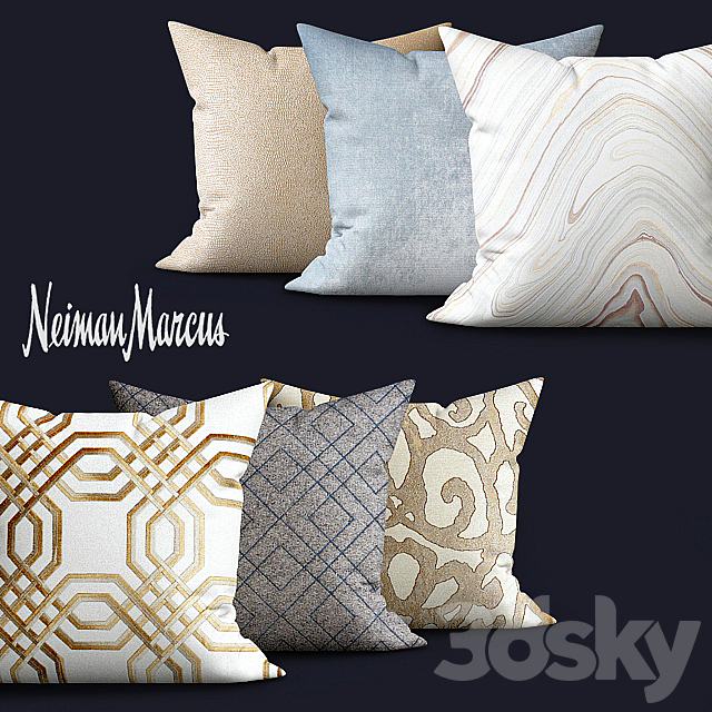 Eastern Accents Moira Mineral Pillow 3ds Max - thumbnail 1