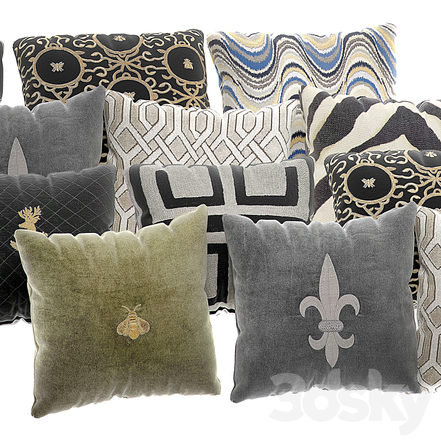 Eichholtz pillow set 3DSMax File - thumbnail 2