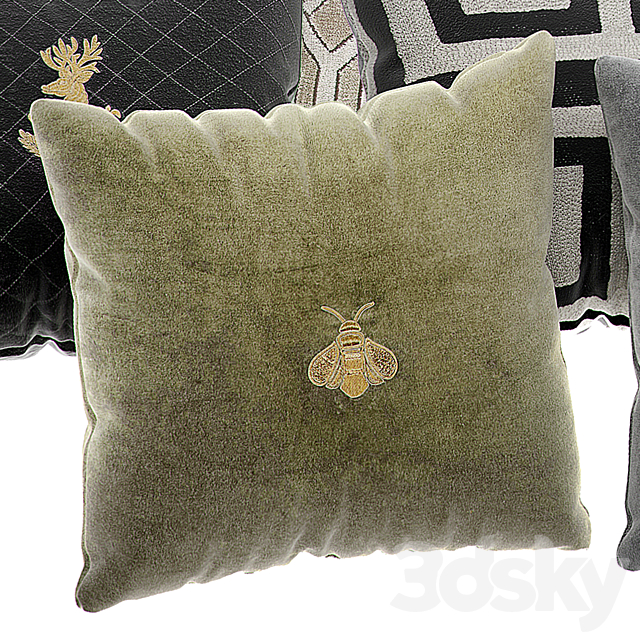 Eichholtz pillow set 3DSMax File - thumbnail 3