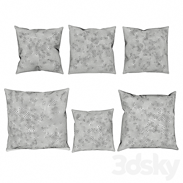 Eichholtz_3 pillows 3DSMax File - thumbnail 3