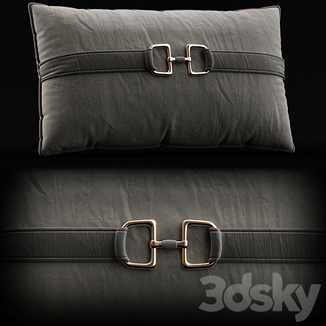 Equestrian pillow 3DSMax File - thumbnail 1