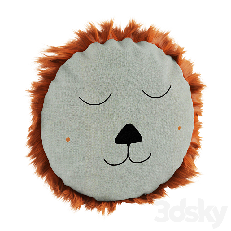 Ferm Living Safari Cushion 3DS Max Model - thumbnail 2