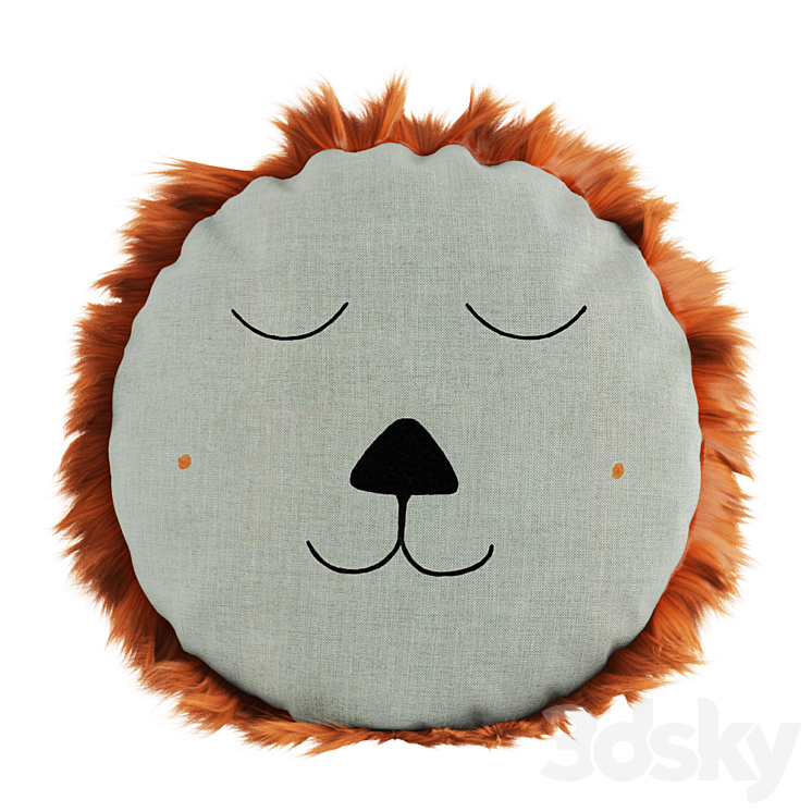 Ferm Living Safari Cushion 3DS Max Model - thumbnail 3