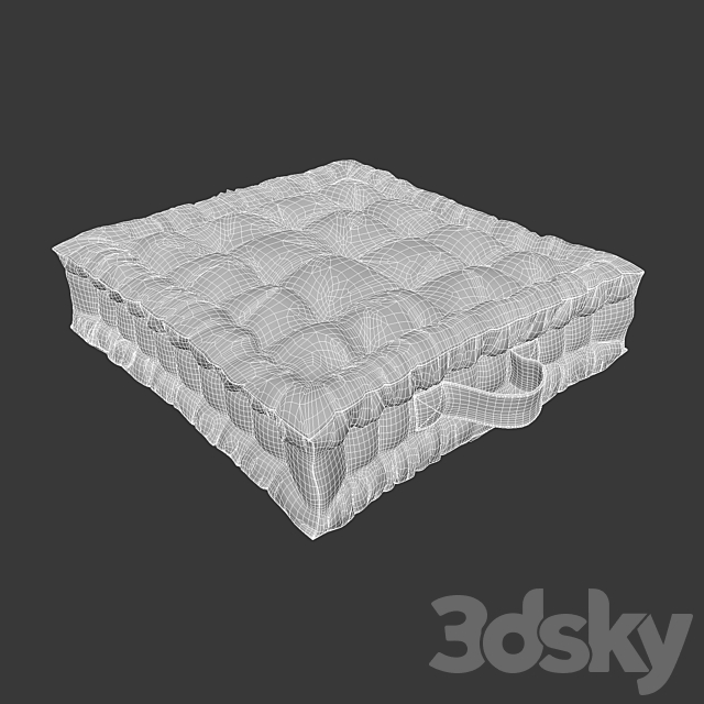 Floor pillow SCENARIO 3DS Max Model - thumbnail 3